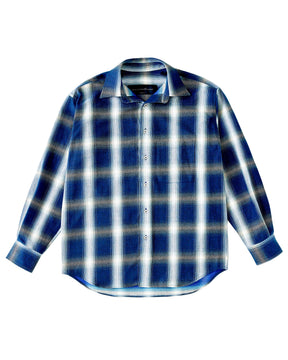 Aaron Levine New York Reversible Flannel Blue