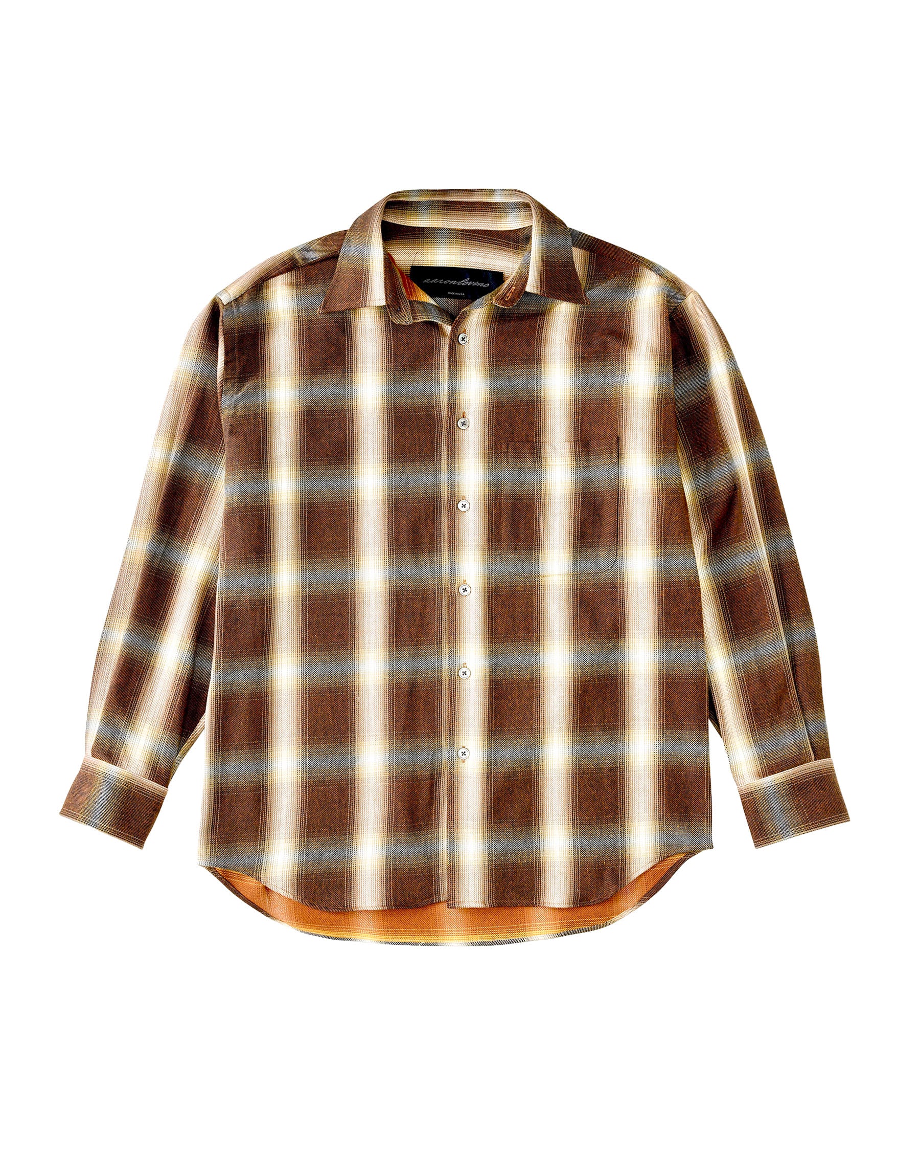 Aaron Levine New York Reversible Flannel Cedar