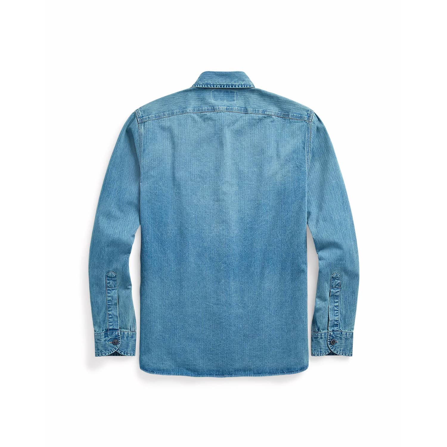 RRL Herringbone Twill Work Shirt Faded Indigo