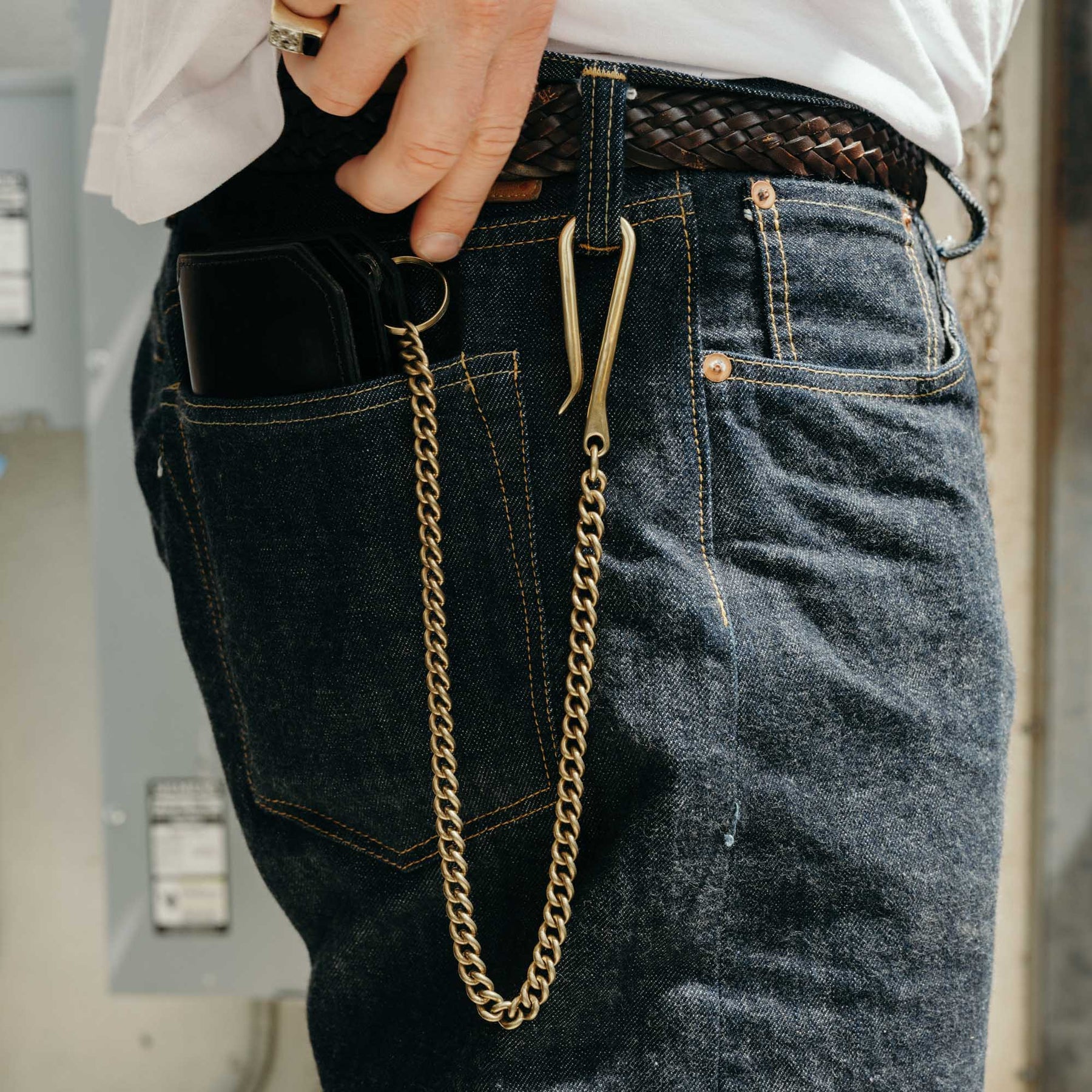 Kobashi Studio Key Chain Twist Brass