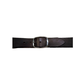 All-Time High Monterey Laser Engraved Leather Belt Dark Brown FINAL SALE