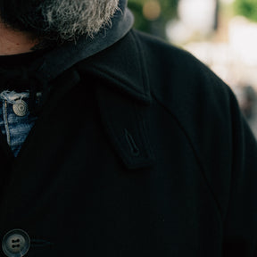 Momotaro MMOT6500 Melton Coat Black FINAL SALE