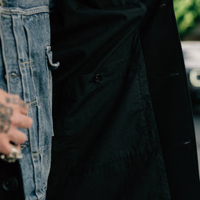 Momotaro MMOT6500 Melton Coat Black FINAL SALE