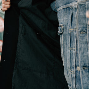 Momotaro MMOT6500 Melton Coat Black FINAL SALE