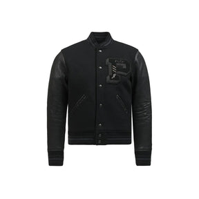 Polo Ralph Lauren Iconic Letterman Jacket Polo Black FINAL SALE