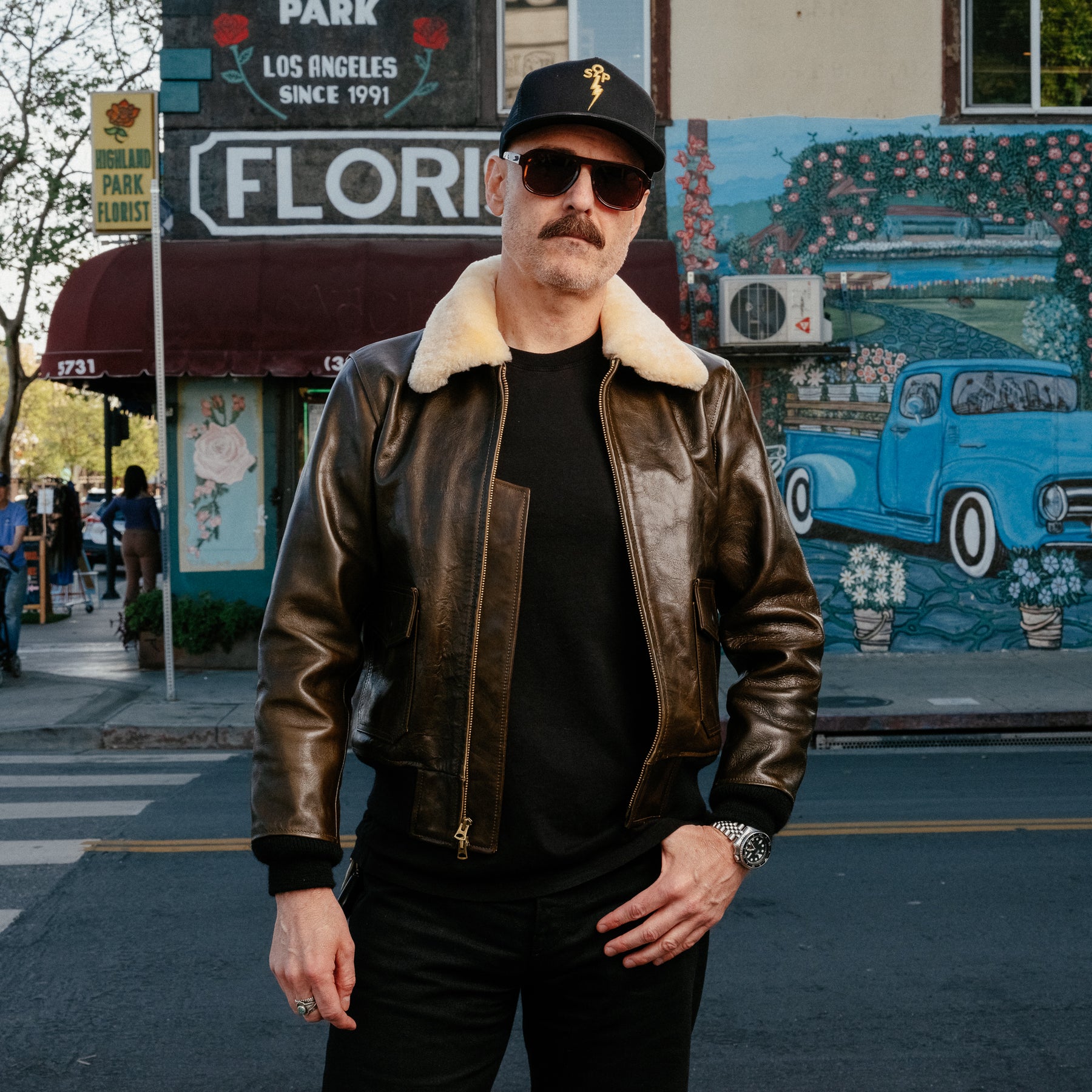 Double Helix x Snake Oil Provisions Virgil G-1 Flight Jacket Olive