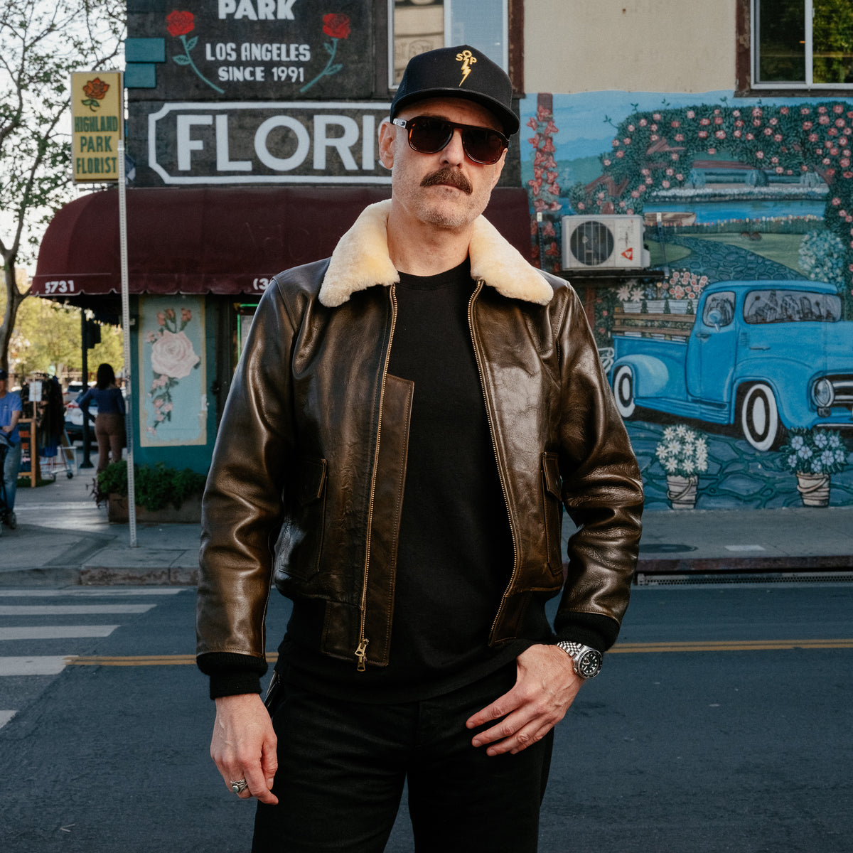 Double Helix x Snake Oil Provisions Virgil G-1 Flight Jacket Olive SAMPLE/ FINAL SALE