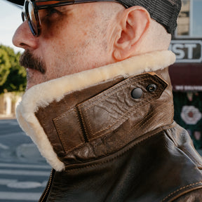 Double Helix x Snake Oil Provisions Virgil G-1 Flight Jacket Olive