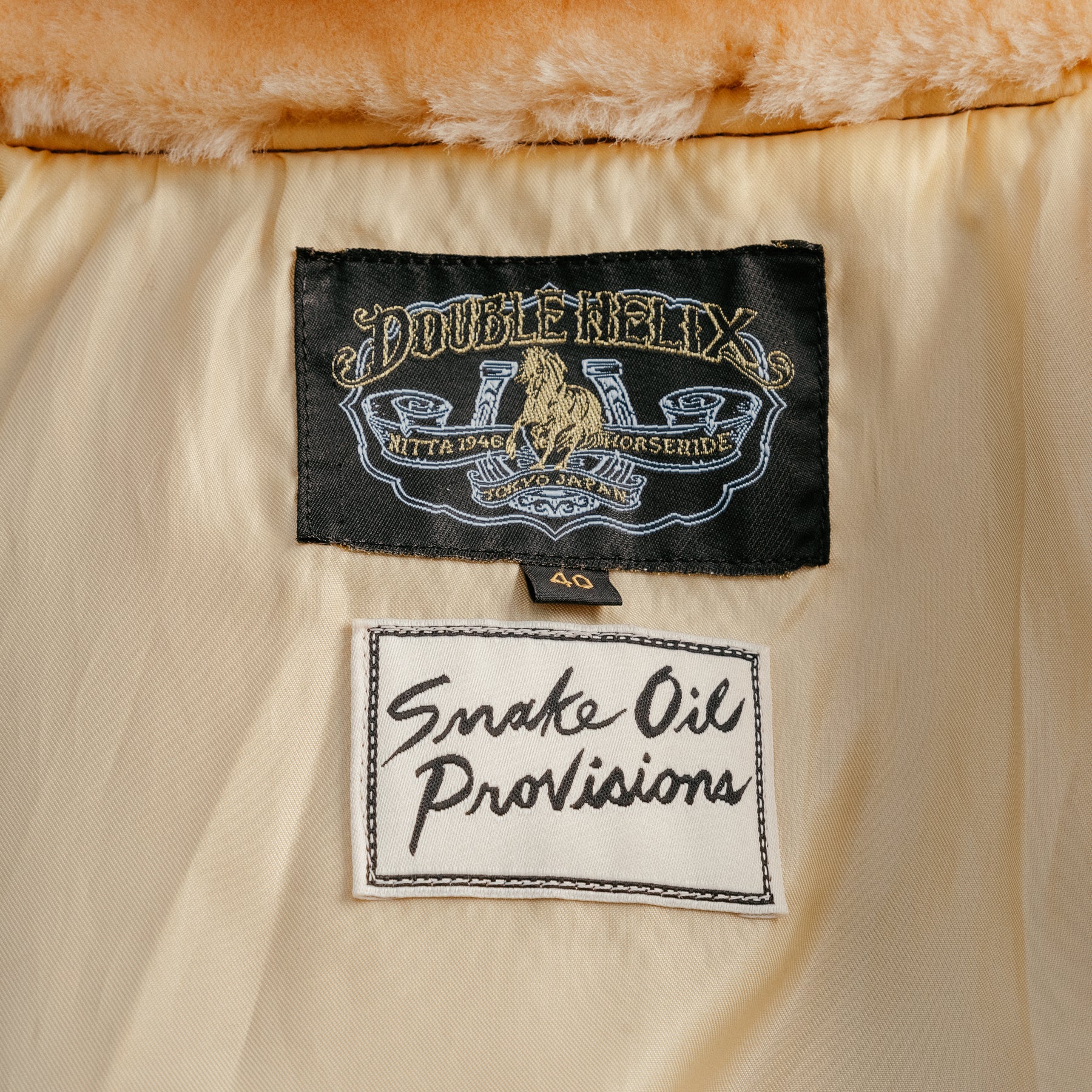 Double Helix x Snake Oil Provisions Virgil G-1 Flight Jacket Olive