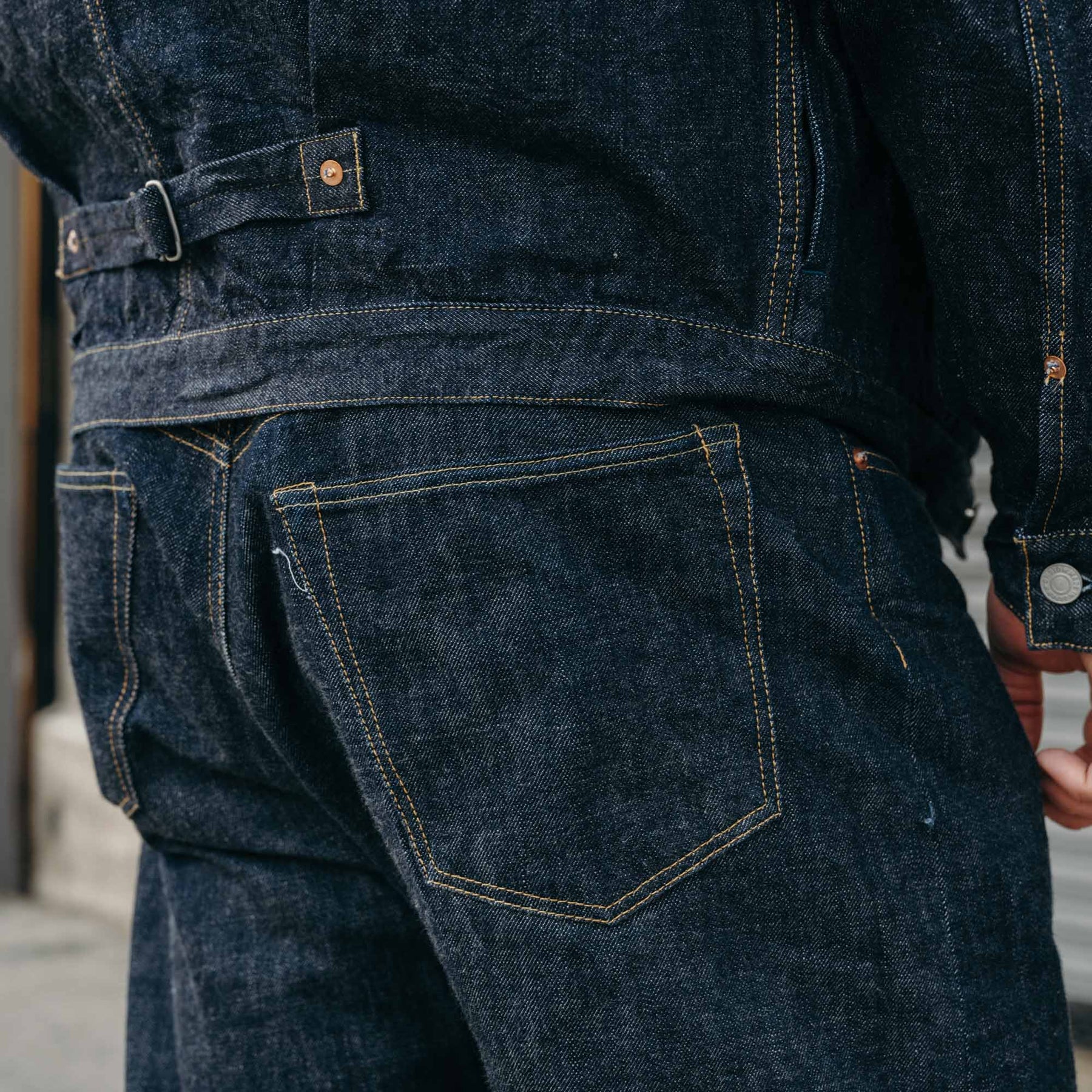 Omoto 0615 13.5oz Denim Relax Fit Button Fly