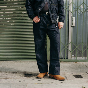 Omoto 0815 13.5oz Denim Loose Fit Button Fly Indigo