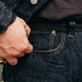 Omoto 0815 13.5oz Denim Loose Fit Button Fly Indigo