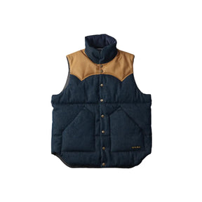 The Flat Head FN-OJ-DPV001 12.5oz Denim Puff Vest FINAL SALE