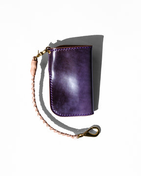 Ewing Dry Goods Gentleman's Billfold Maryam Ghost Purple Shell Cordovan