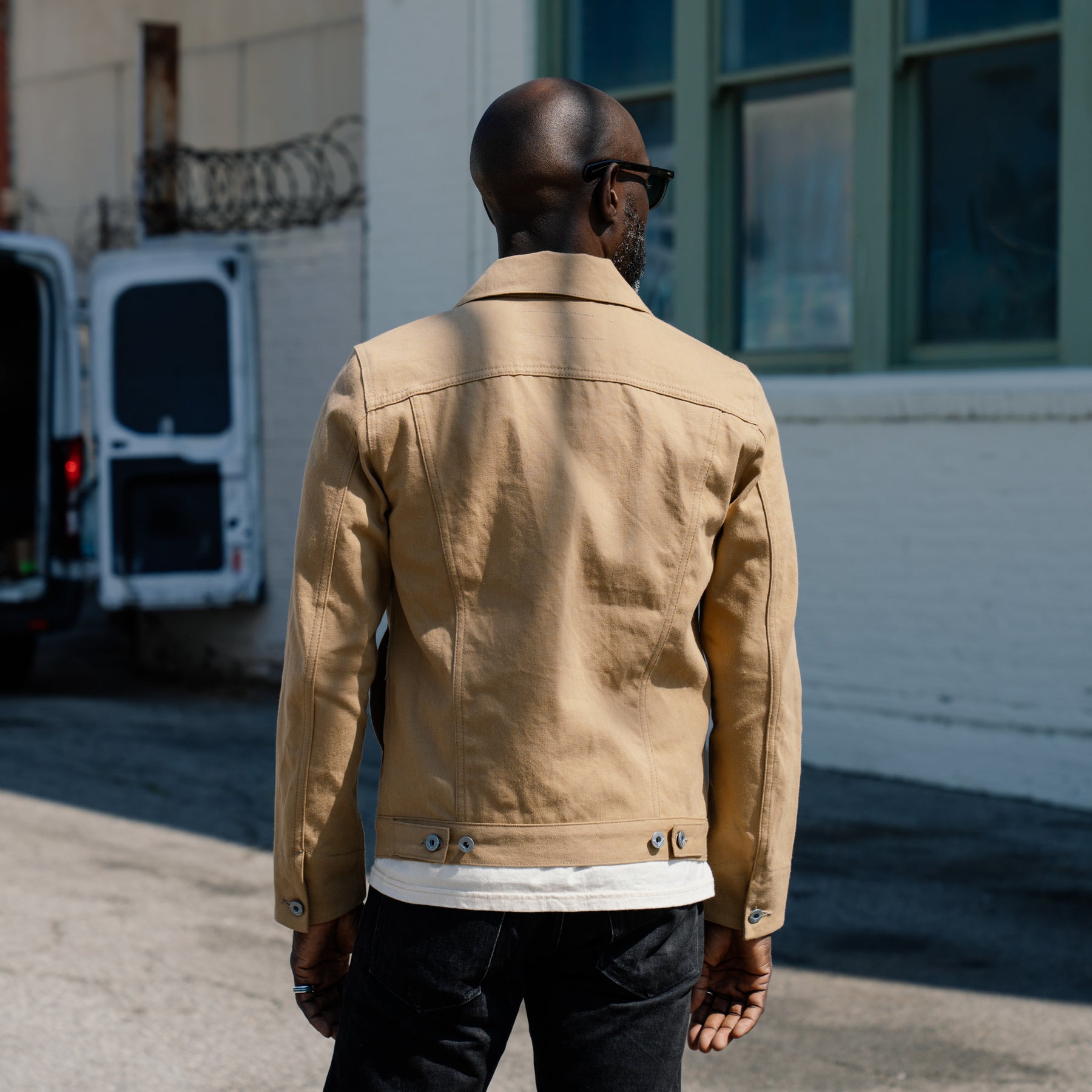 Rogue Territory Supply Jacket Rinsed Selvedge Denim Tan