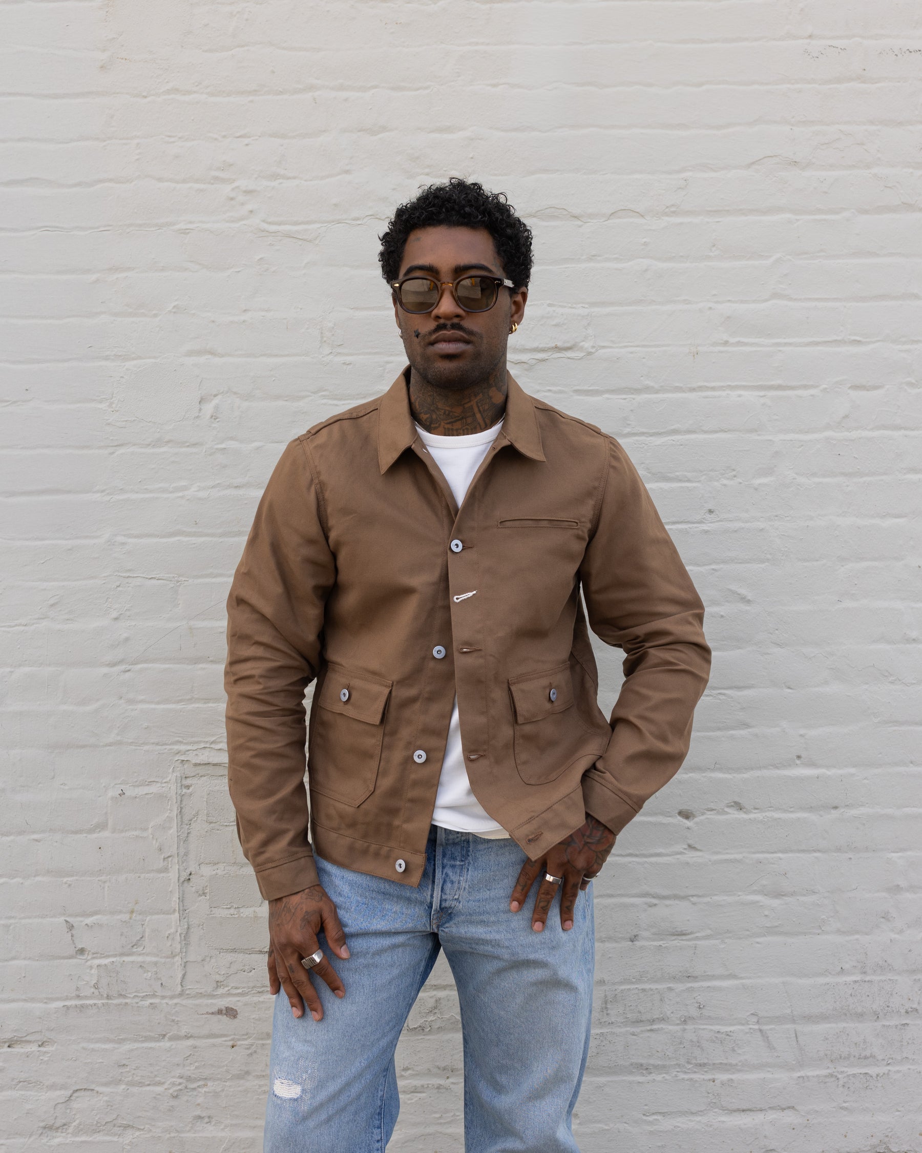 Rogue Territory Ranger Jacket Dry Wax Canvas Brown