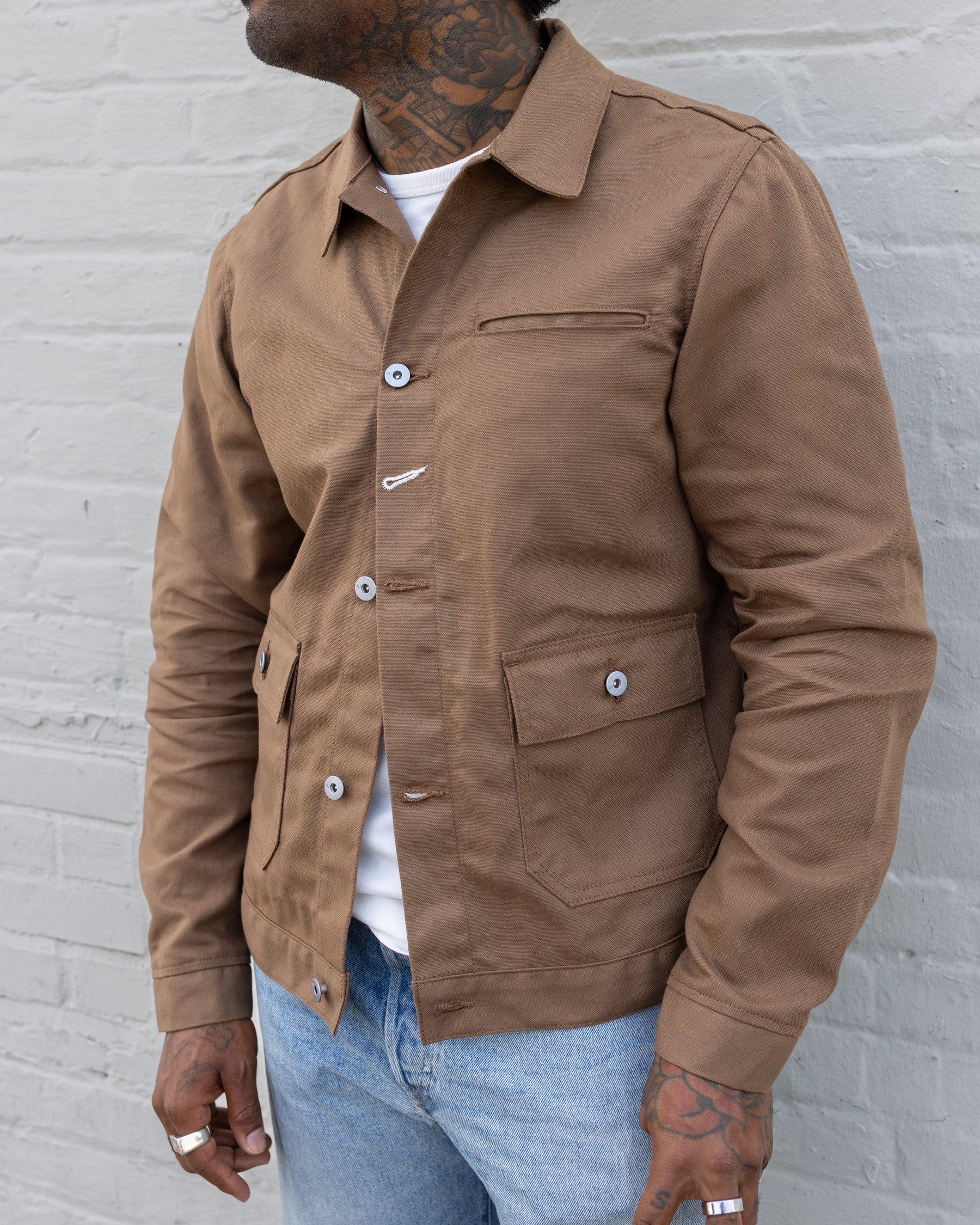 Rogue Territory Ranger Jacket Dry Wax Canvas Brown
