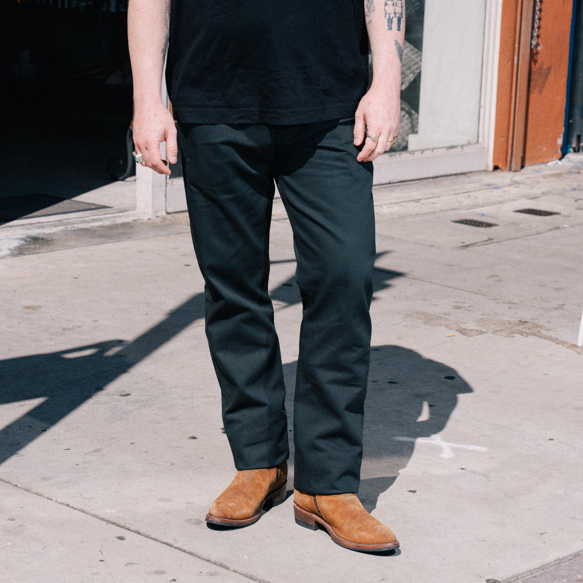 Rogue Territory Officer Trouser High Grey Selvedge