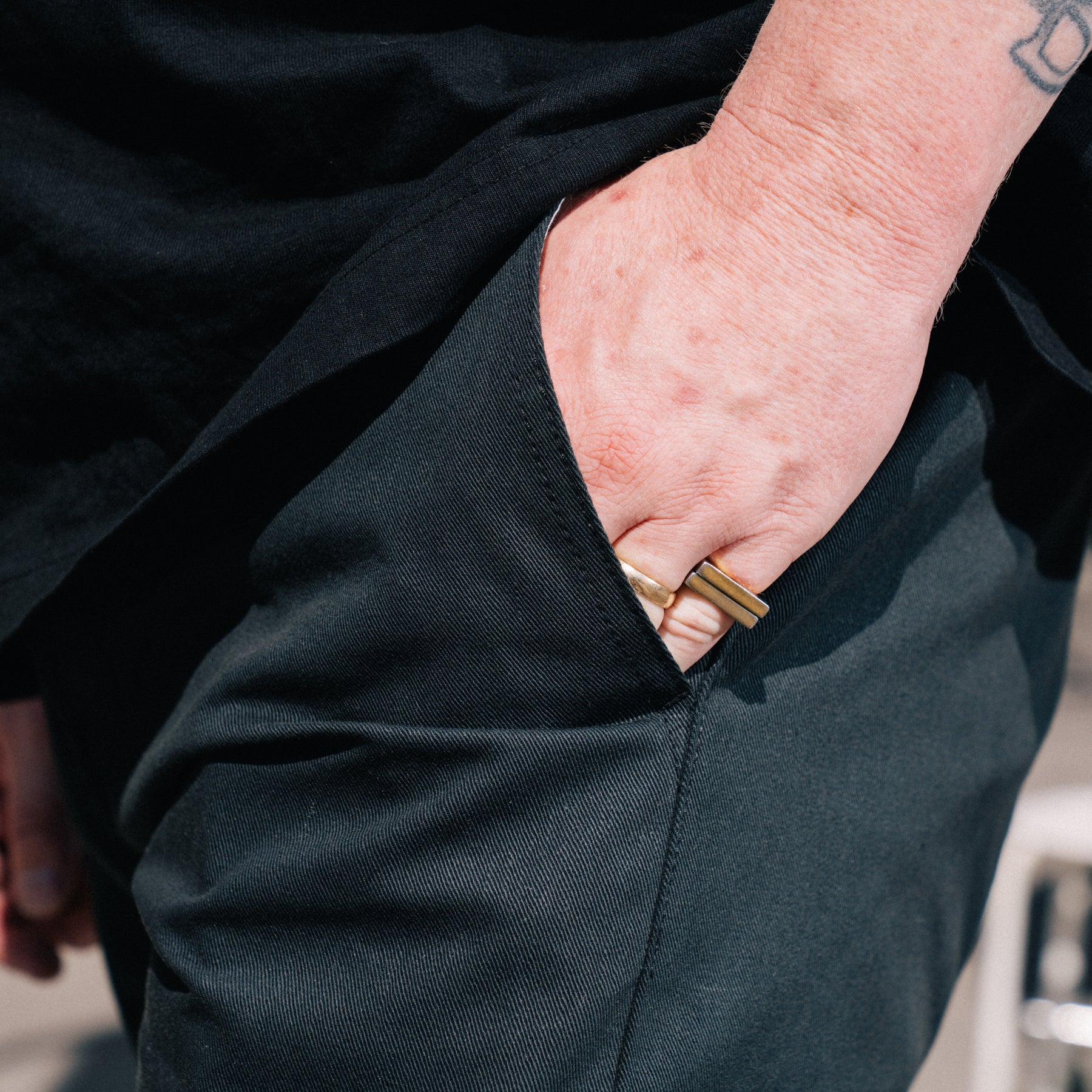 Rogue Territory Officer Trouser High Grey Selvedge