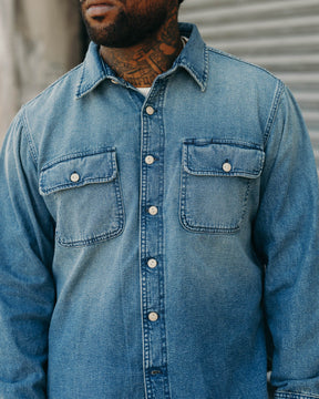 Rogue Territory Field Shirt Washed Out Indigo