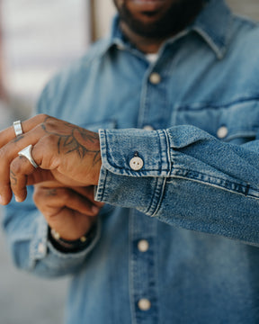 Rogue Territory Field Shirt Washed Out Indigo