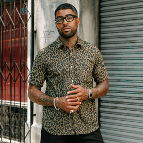 Rogue Territory Oxford Shirt Olive Cheetah Camo FINAL SALE