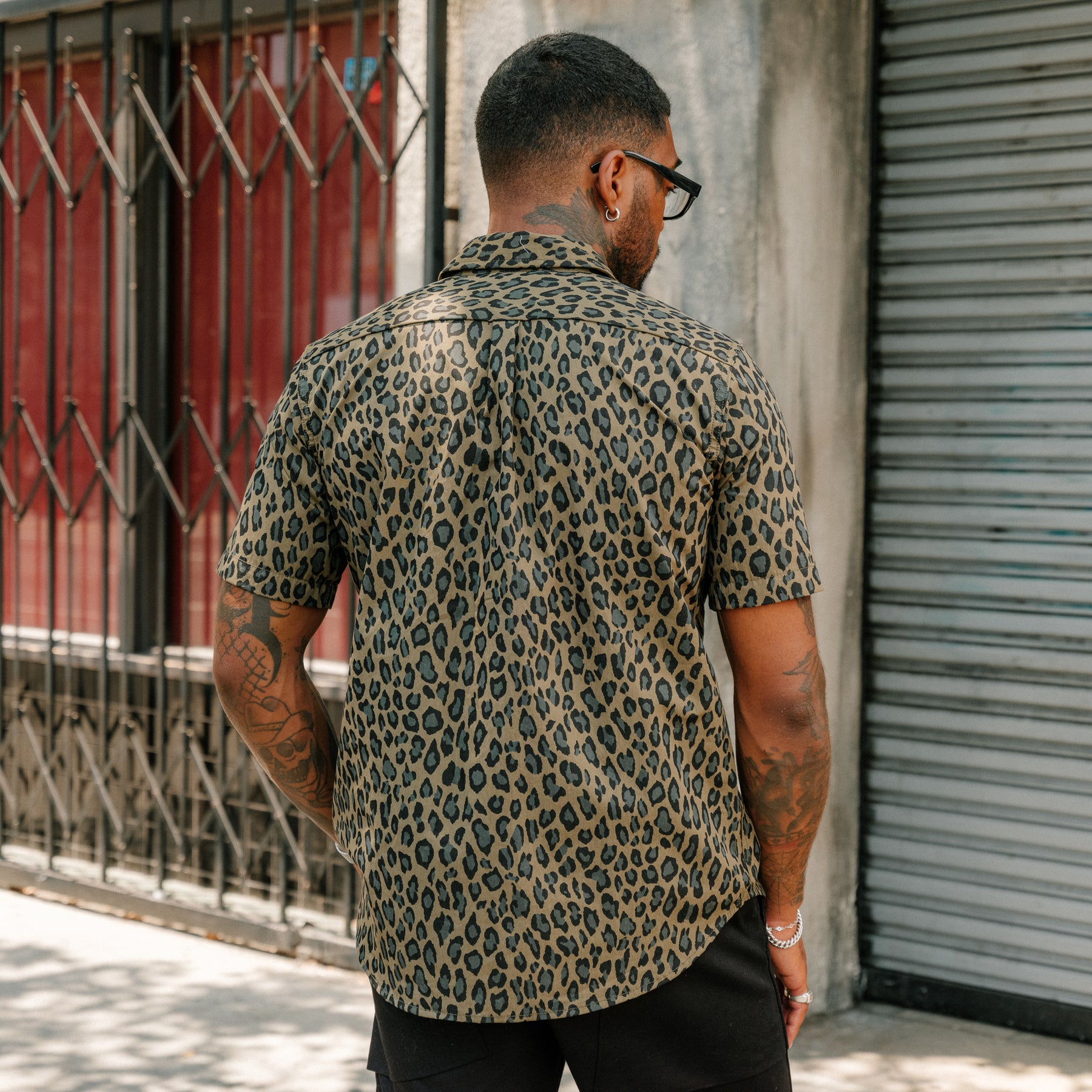Rogue Territory Oxford Shirt Olive Cheetah Camo FINAL SALE