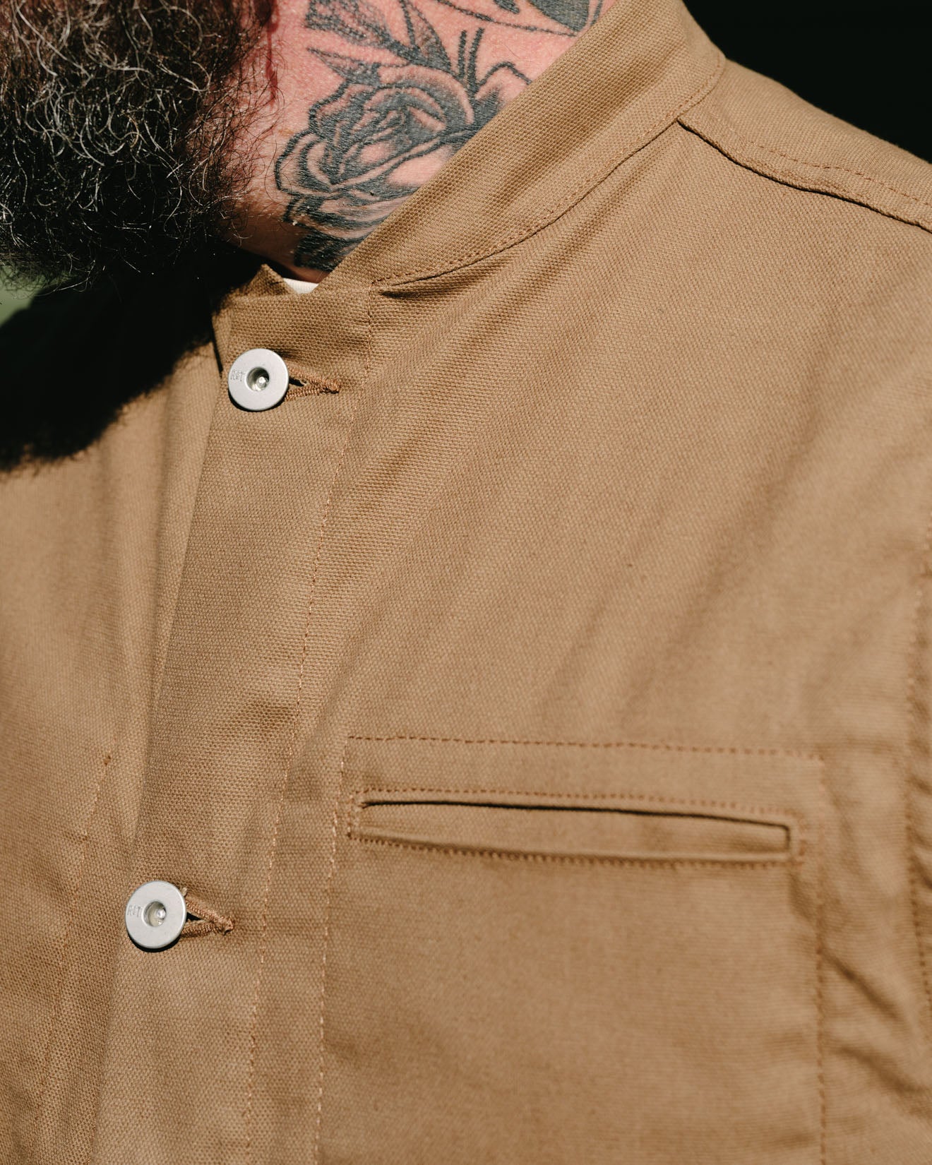 Rogue Territory Supply Vest Dry Wax Canvas Brown
