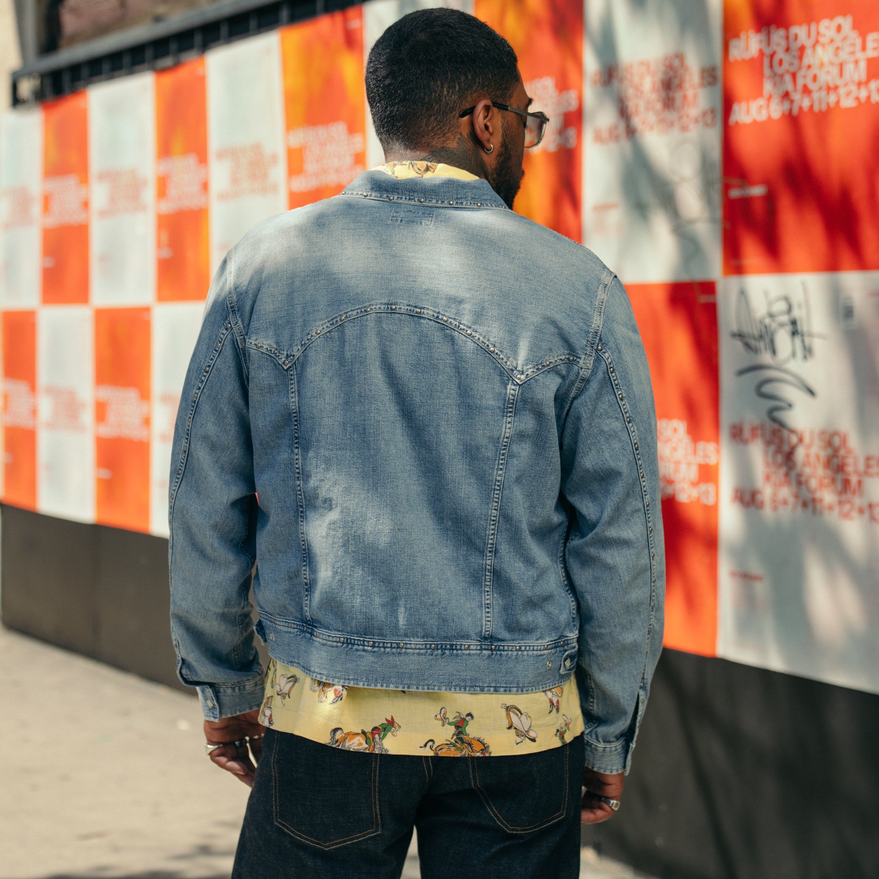RRL Sawtooth Western 2x1 Denim Jacket Dillon Wash