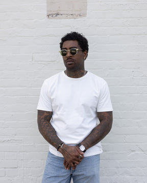 RRL Relaxed Fit Heavyweight Jersey T-Shirt Warm White