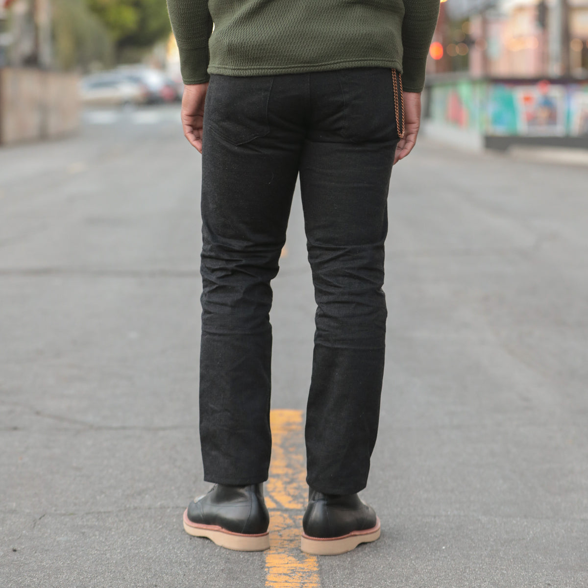 RRL Slim Fit Jeans 15oz Rinsed Black PRE-OWNED/ FINAL SALE