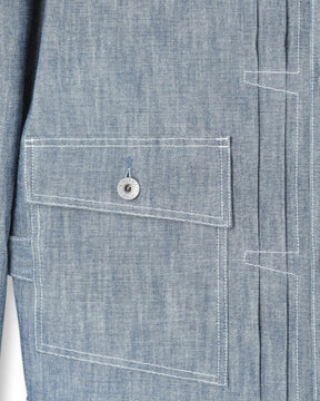 Stevenson Overall Co. Ranchclad Chambray Jacket Light Indigo