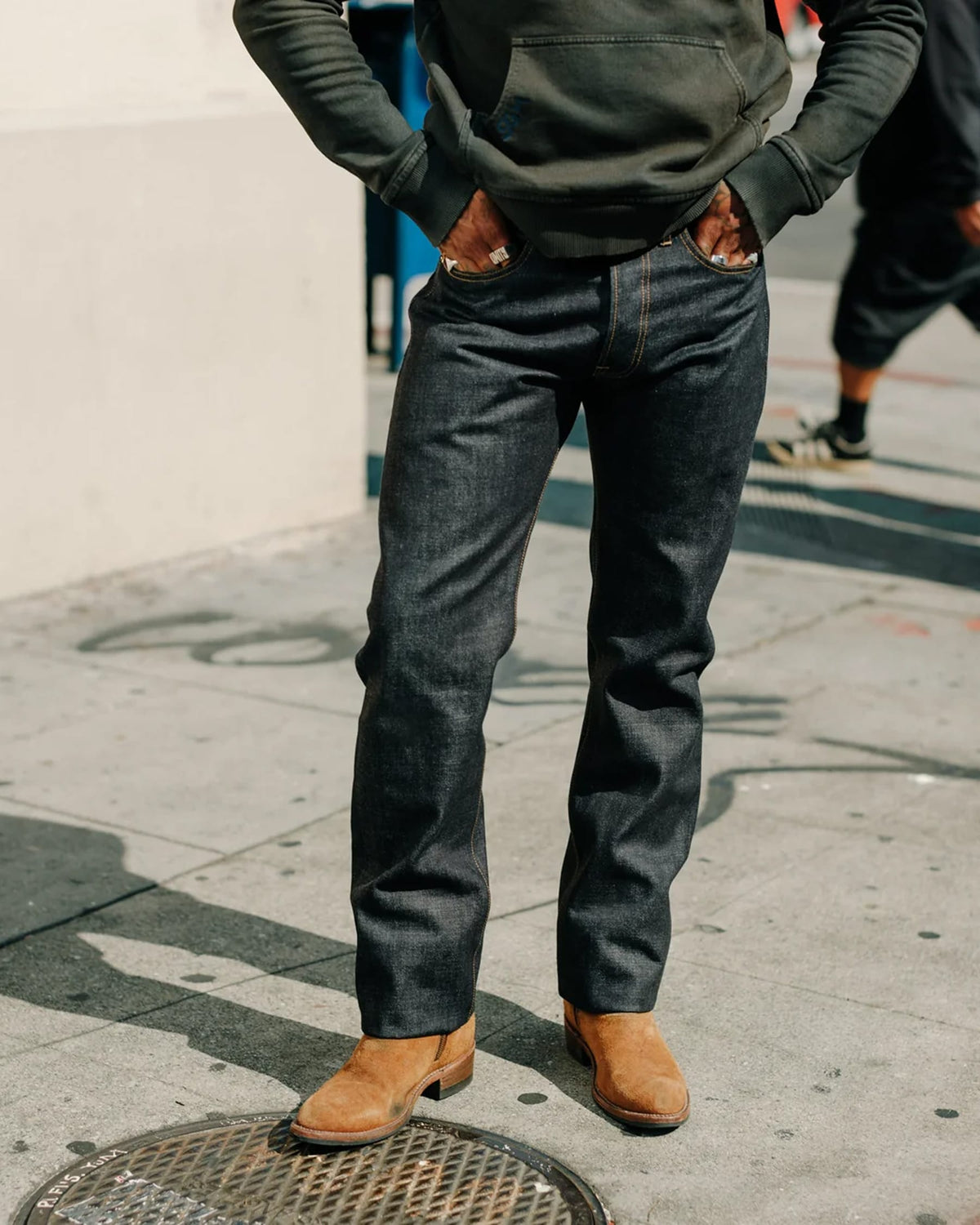 Schaeffer's Garment Hotel 103 Tall Straight Jean Rope Indigo