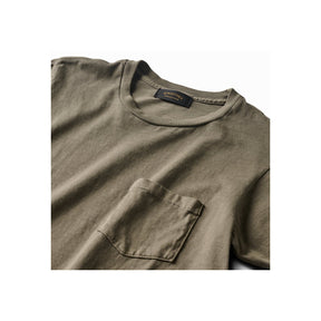 Schaeffer's Garment Hotel Ringspun 40s Pocket Tee Moss Green