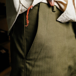 Rogue Territory Fatigue Pants Olive Herringbone FINAL SALE