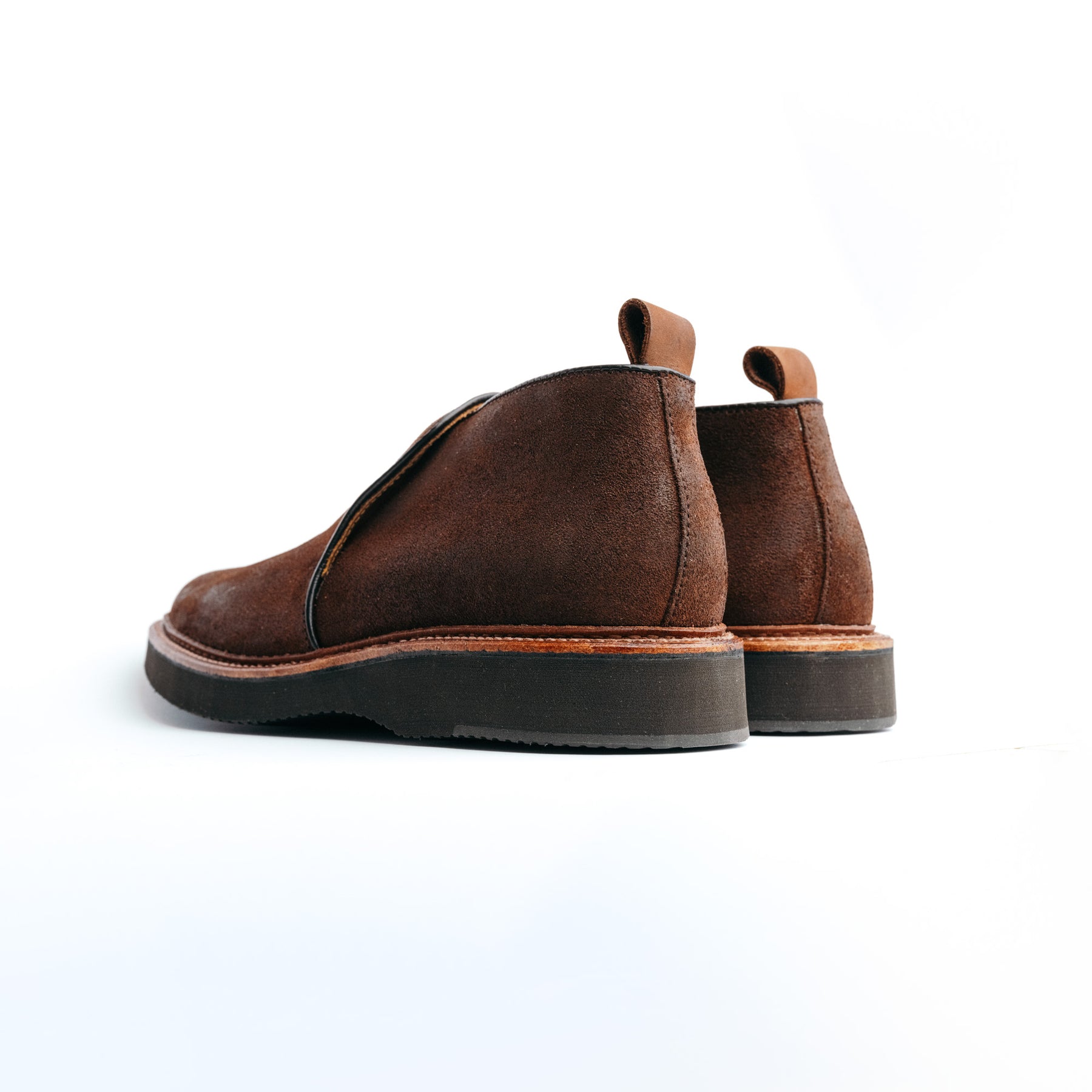 Alden x Snake Oil Provisions Romeo Chukka Boot Reverse Tobacco Chamois