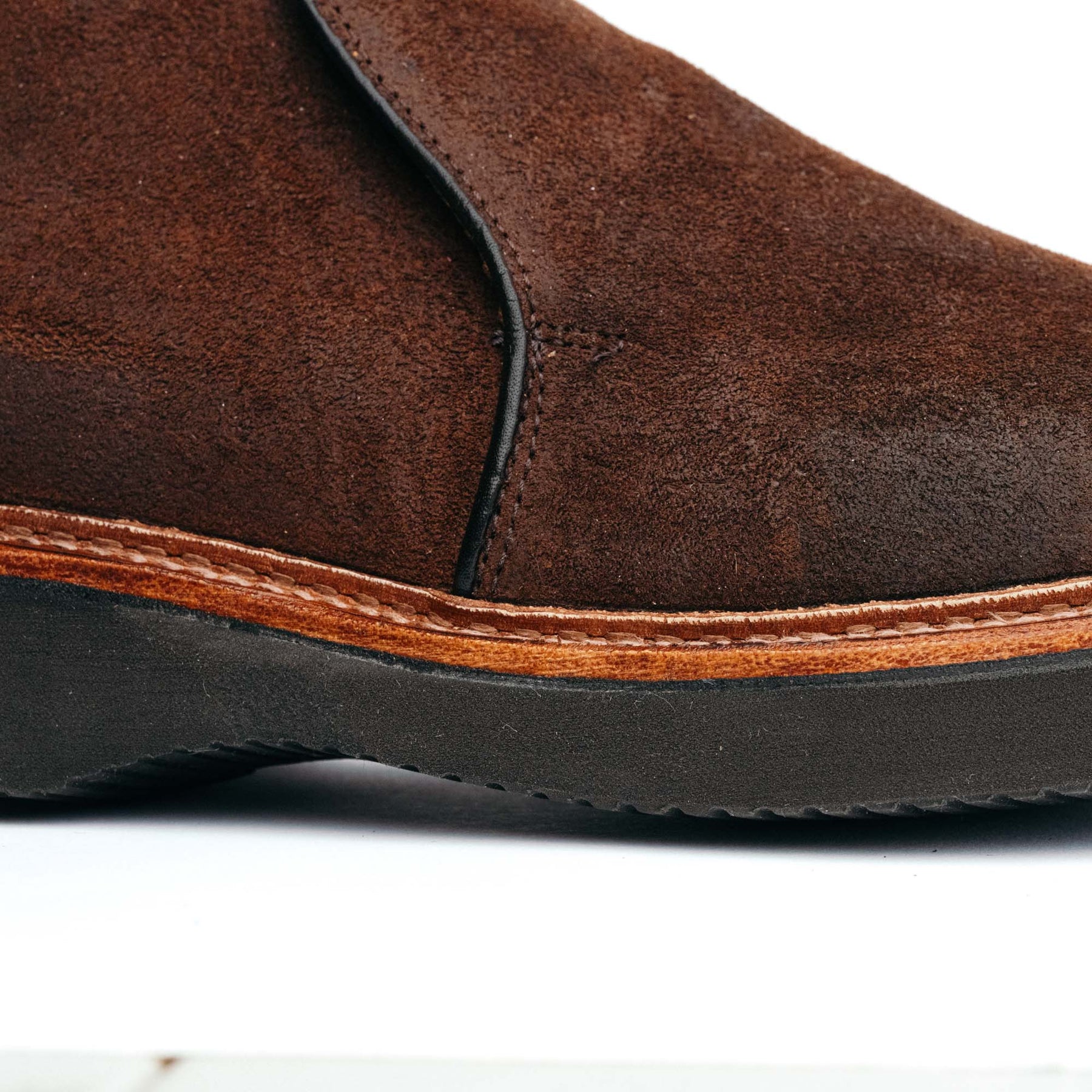 Alden x Snake Oil Provisions Romeo Chukka Boot Reverse Tobacco Chamois