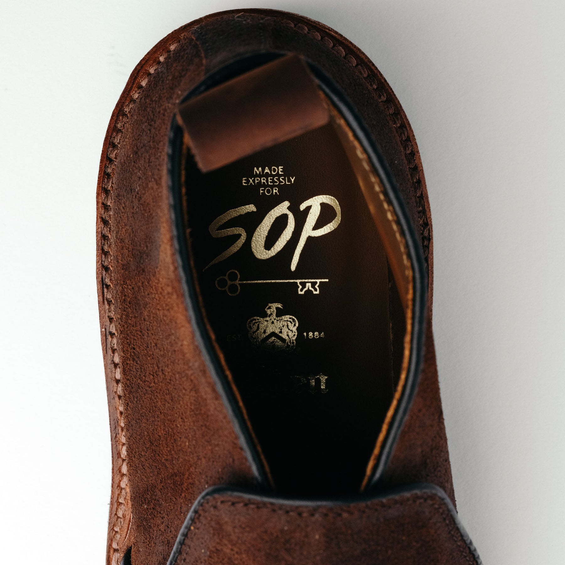 Alden x Snake Oil Provisions Romeo Chukka Boot Reverse Tobacco Chamois