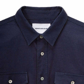 Momotaro Sashiko CPO Shirt Indigo FINAL SALE