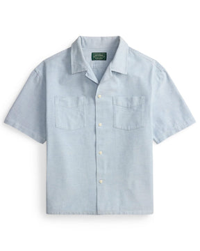 Polo Ralph Lauren Relaxed Fit Oxford Camp Shirt Blue White FINAL SALE