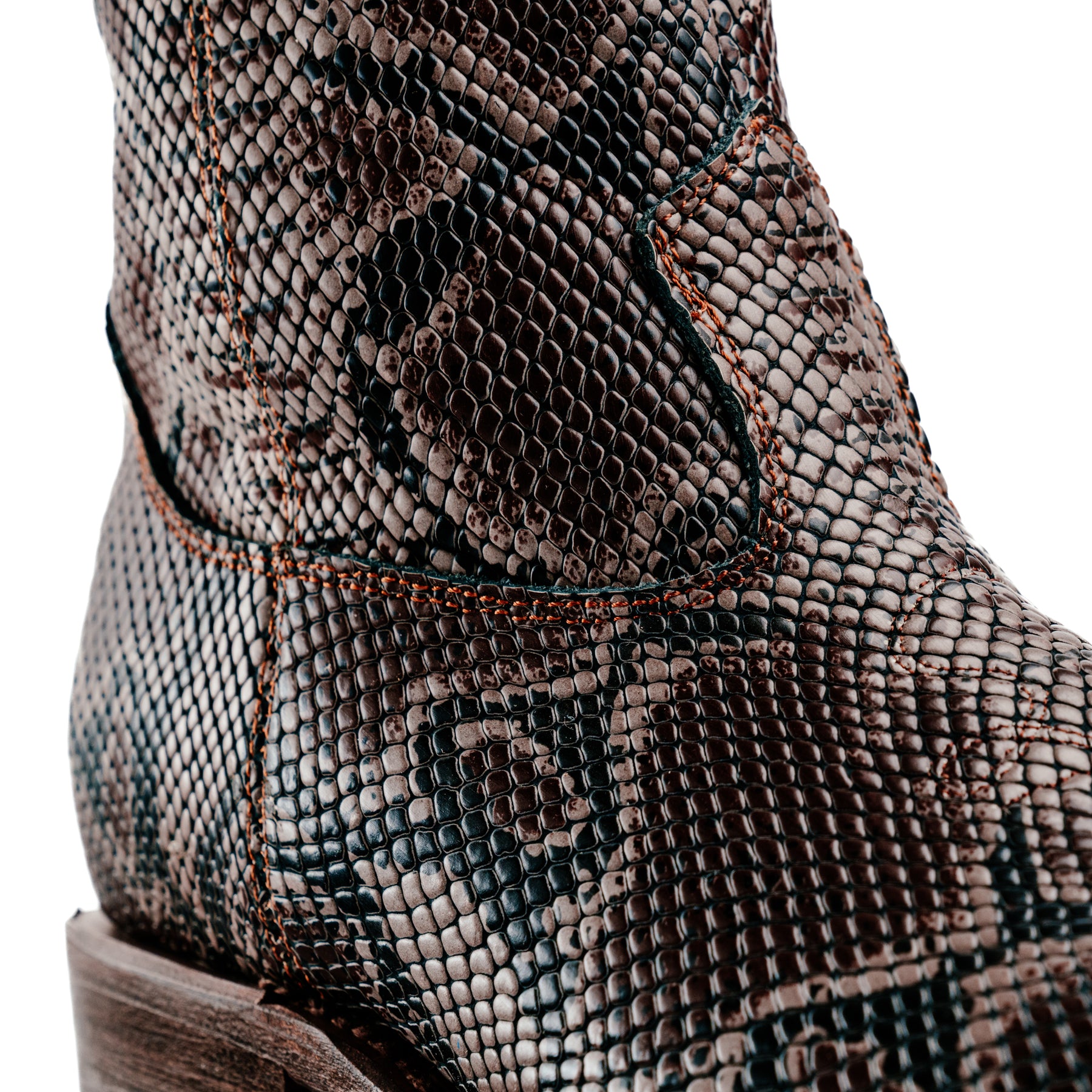 Santa Rosa Brand x Snake Oil Provisions Heartbreaker Boot Brown Snake