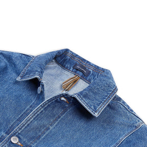 Drake's Bleach Wash Selvedge Denim Five-Pocket Chore Jacket