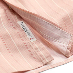 RRL Slim Fit Stripe-Print Western Shirt Red Multi Stripe
