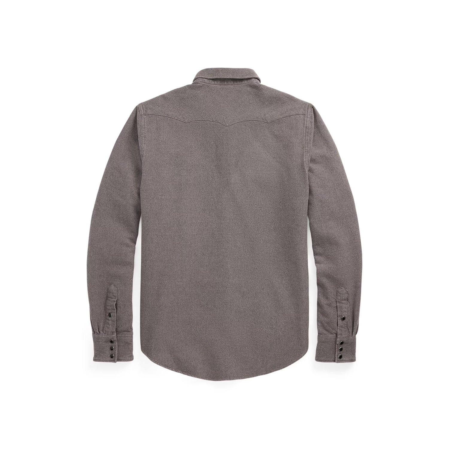 RRL Long-Sleeve Chamois Cloth Western Shirt Heather Gray FINAL SALE