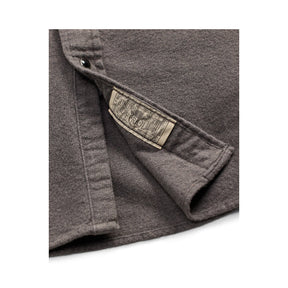 RRL Long-Sleeve Chamois Cloth Western Shirt Heather Gray FINAL SALE