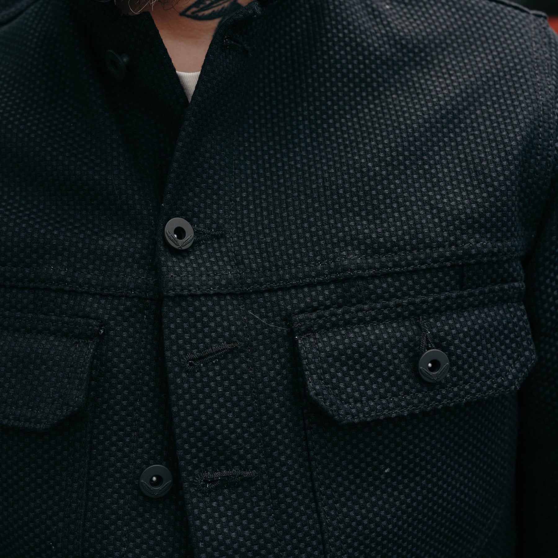 Rogue Territory x Snake Oil Provisions Stealth Sashiko Cruiser Jacket