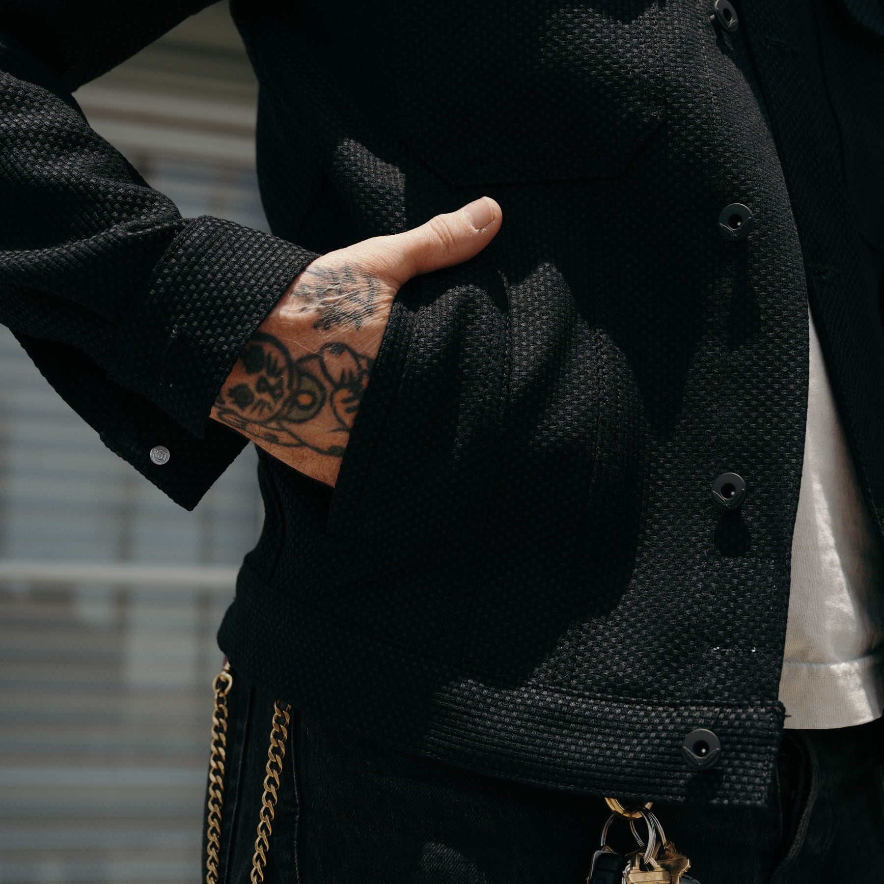 Rogue Territory x Snake Oil Provisions Stealth Sashiko Cruiser Jacket