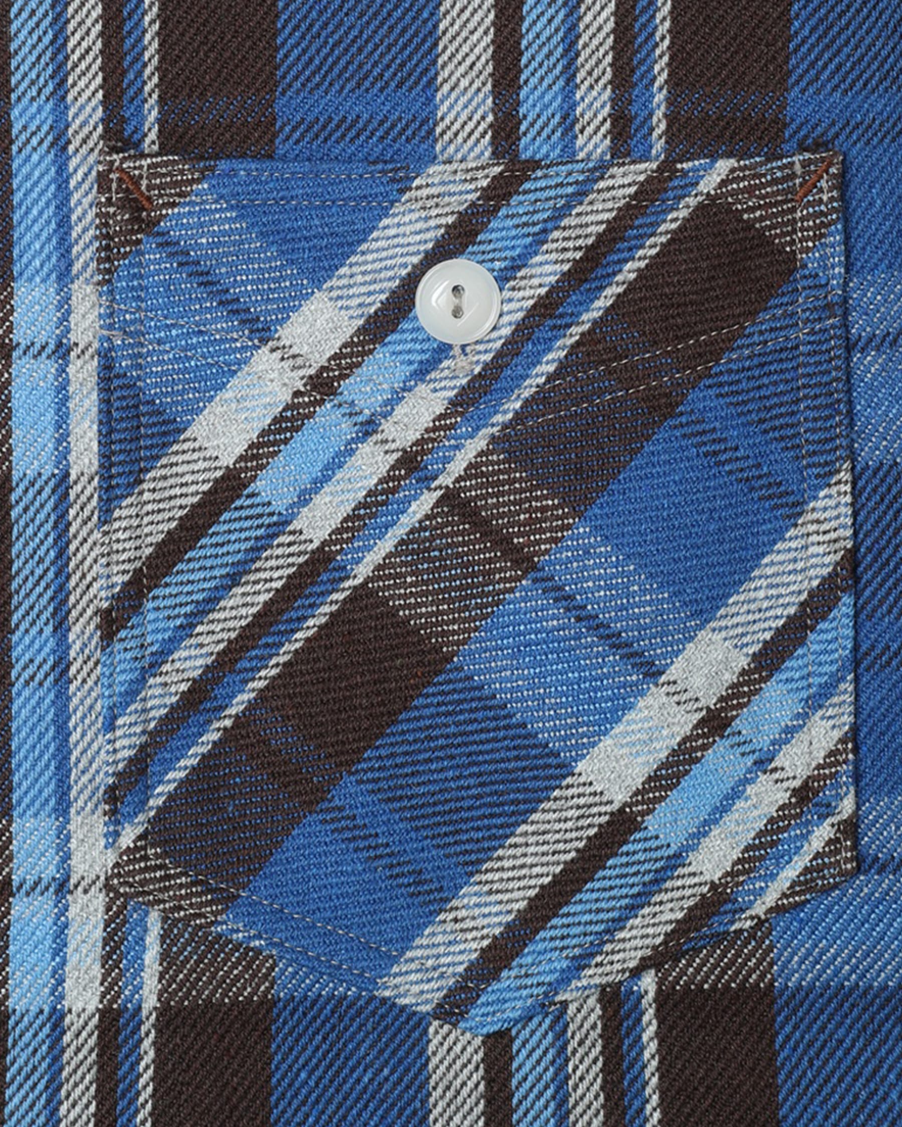 Stevenson Overall Co. Union Spec Flannel Work Shirt Blue Mix