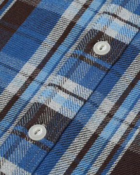 Stevenson Overall Co. Union Spec Flannel Work Shirt Blue Mix