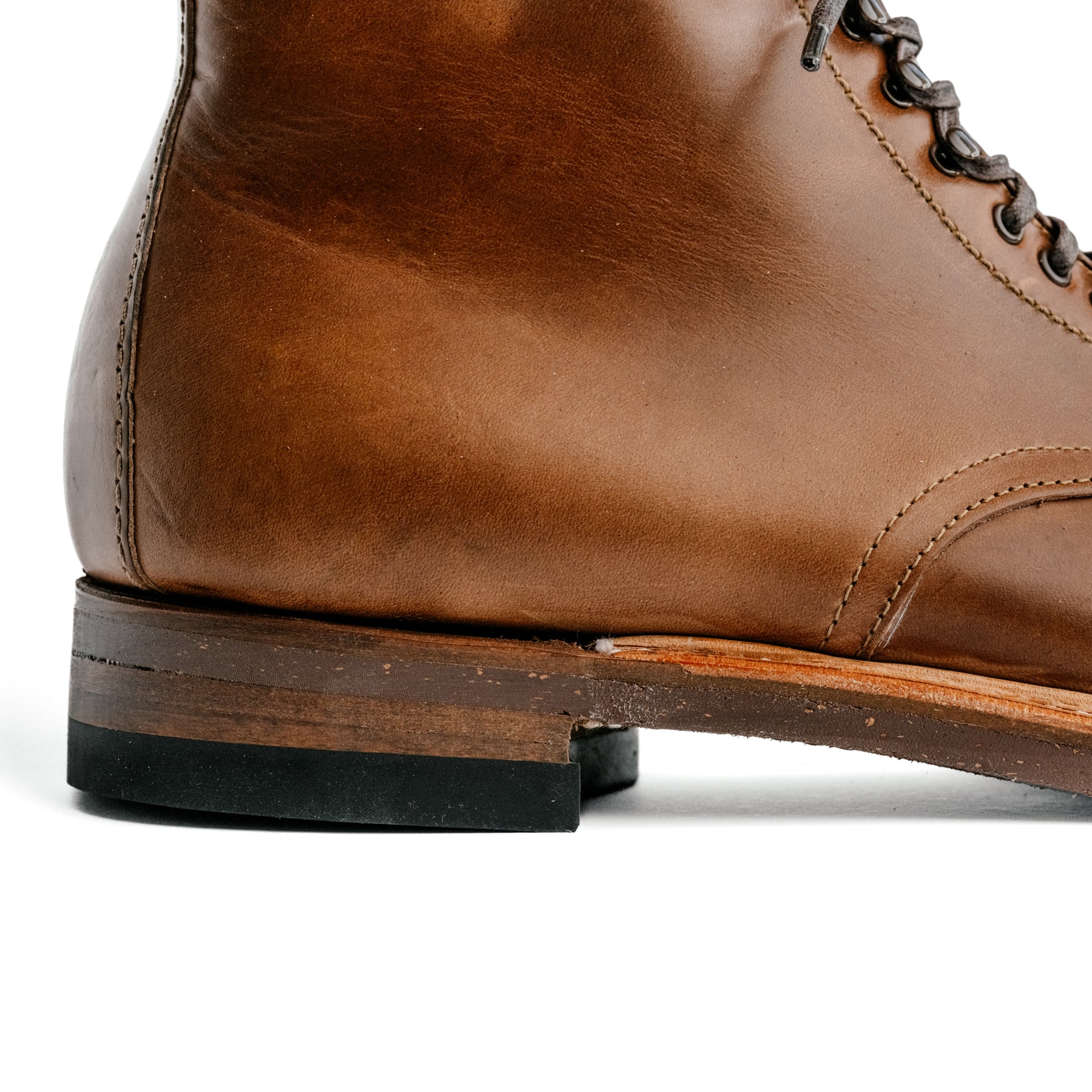 Alden x Snake Oil Provisions Union Plain Toe Boot Natural Chromexcel